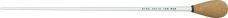 King David Batons - 16 Inch White Baton with Pear Shaped Cork